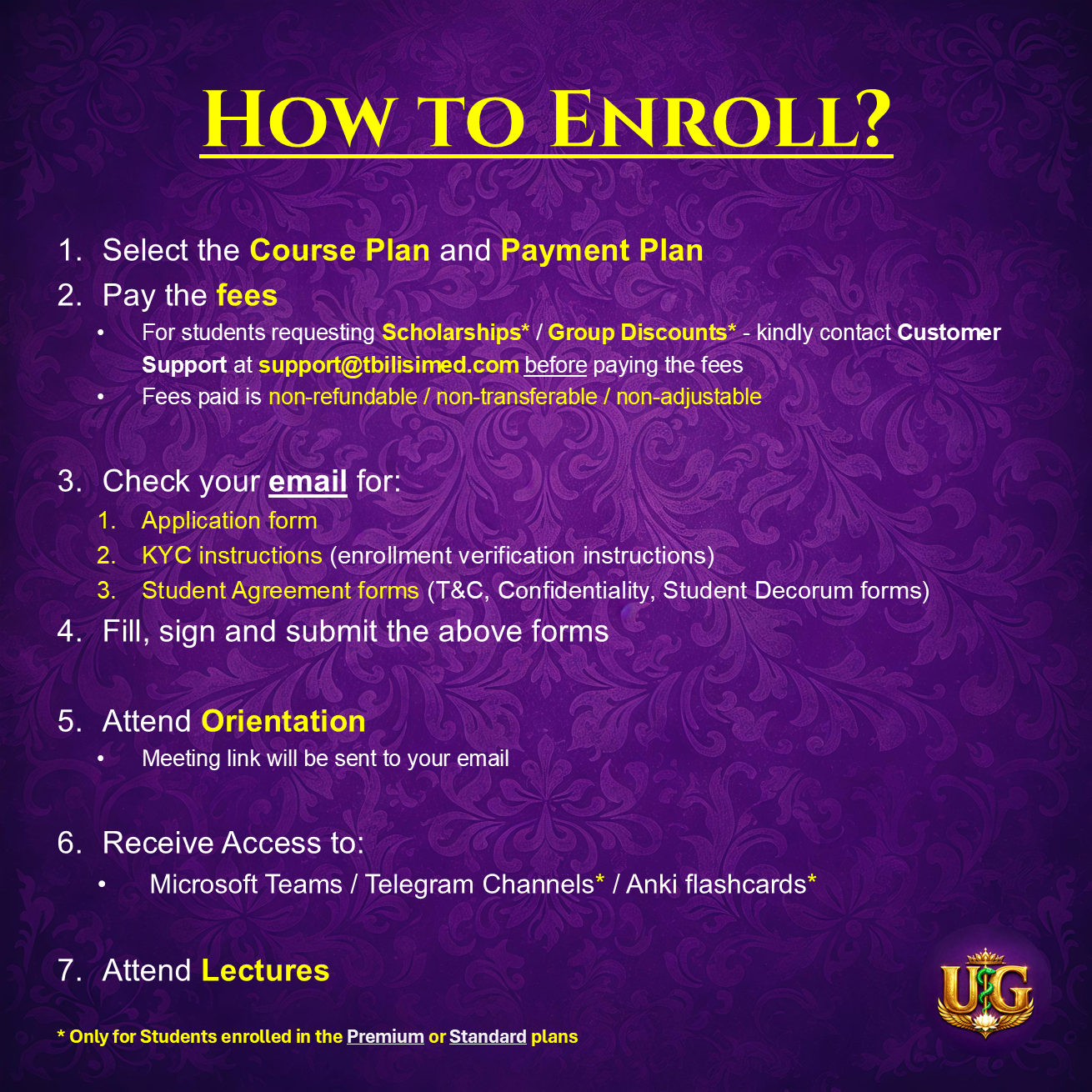 USMLE Step 1: Regular Course (24 months)