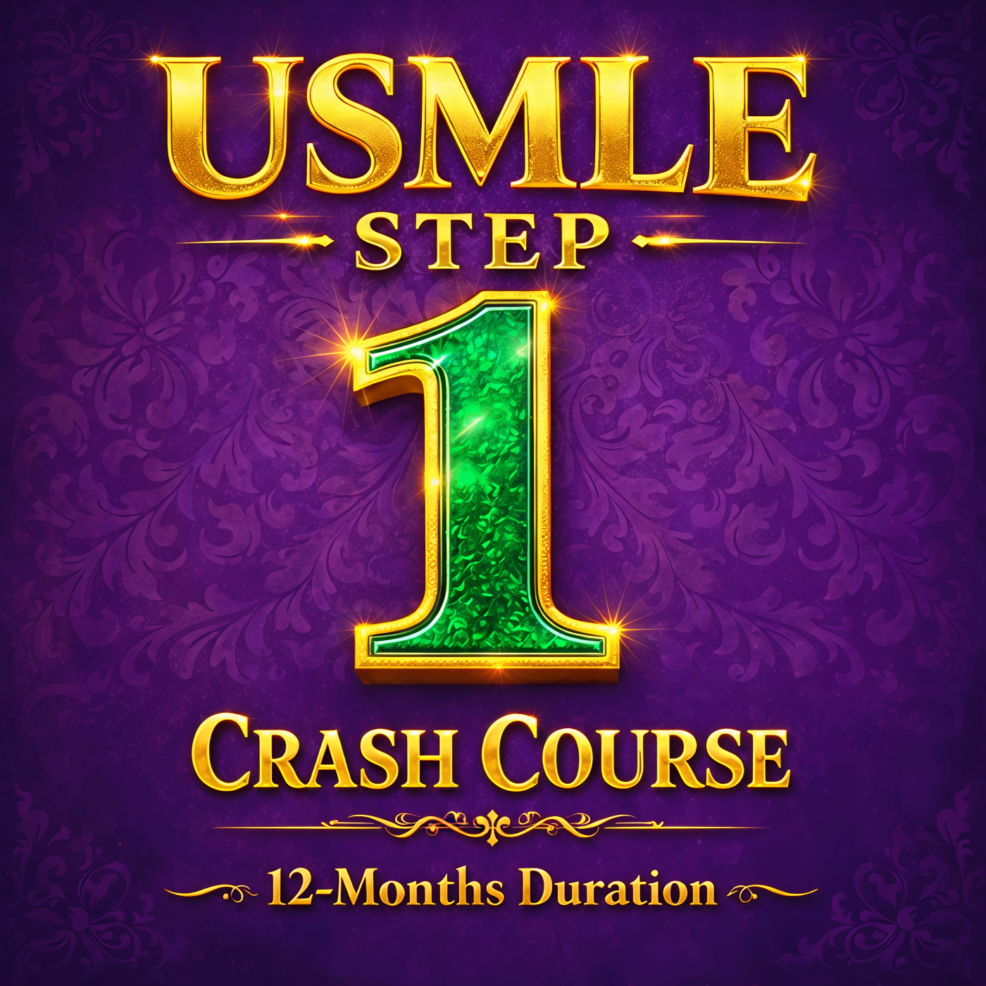 USMLE Step 1: Crash Course (12 month)